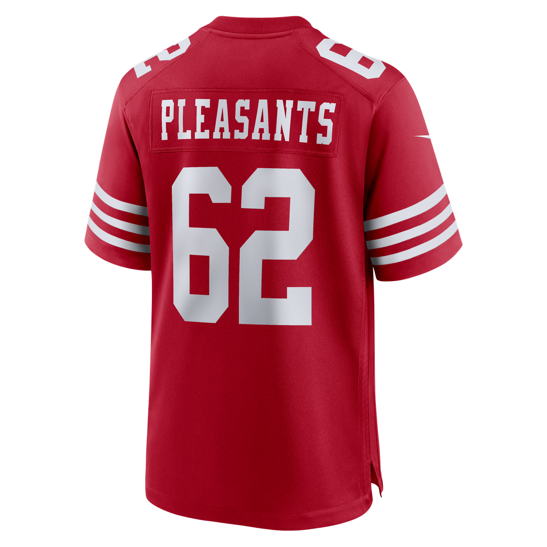 Austen Pleasants San Francisco 49ers Team Game Jersey - Scarlet