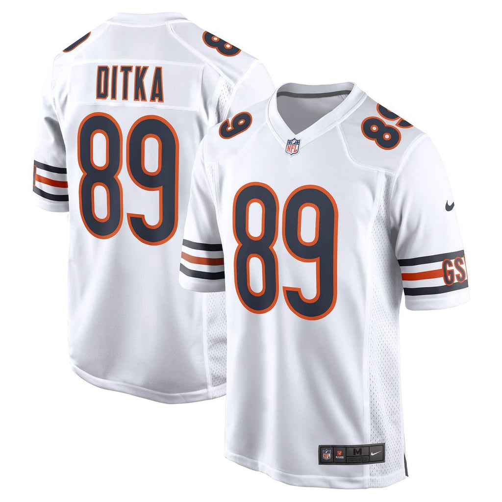 Mike Ditka Chicago Bears Retired Player Game Jersey - White