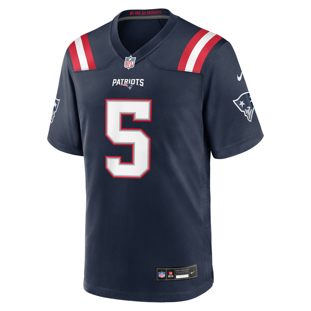 Dre'Mont Jones New England Patriots Team Game Jersey - Navy