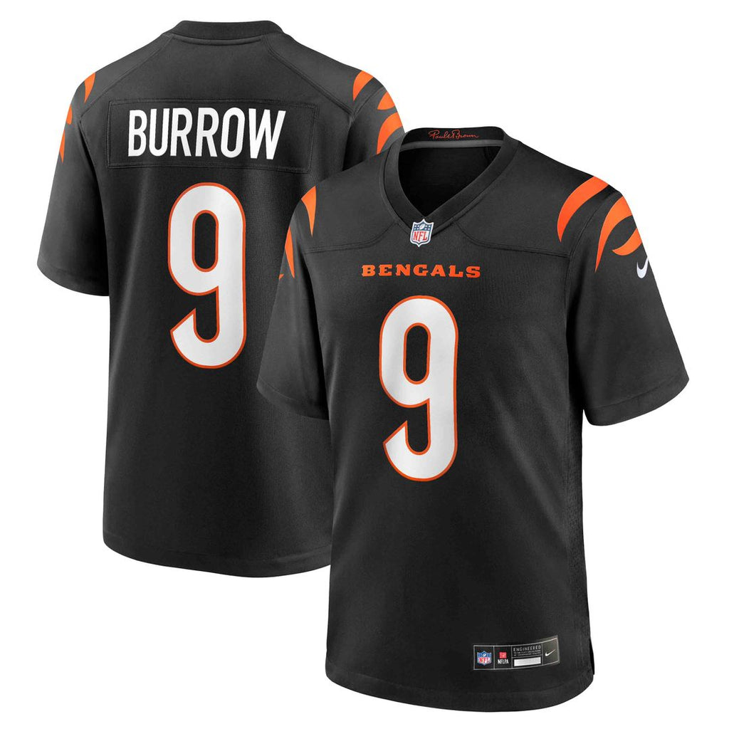 Joe Burrow Cincinnati Bengals Player Game Jersey - Black
