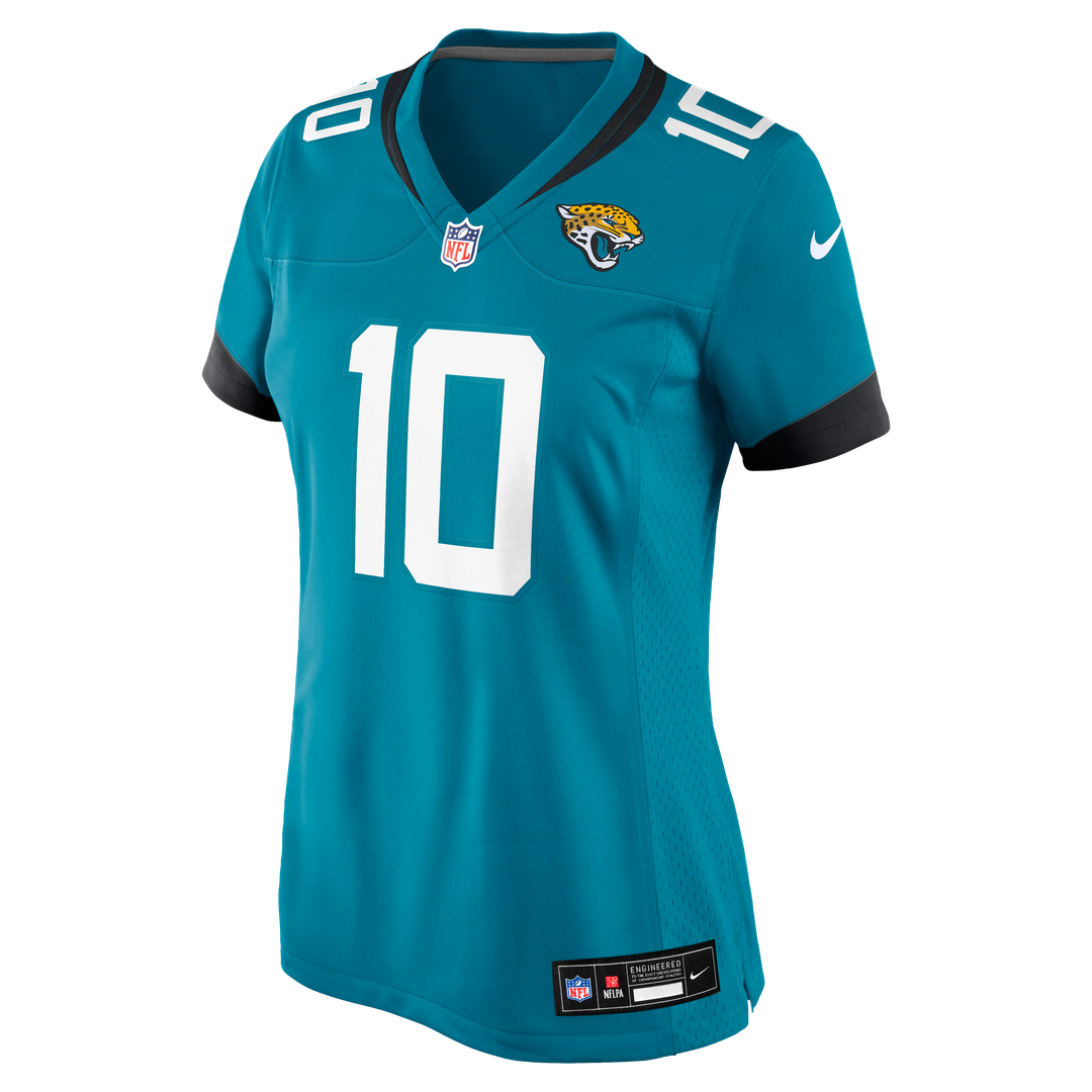 Carter Bradley Jacksonville Jaguars Women's Team Game Jersey - Teal
