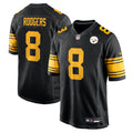 Aaron Rodgers Pittsburgh Steelers Alternate Game Jersey - Black