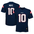 Drake Maye New England Patriots Youth Replica Jersey - Navy