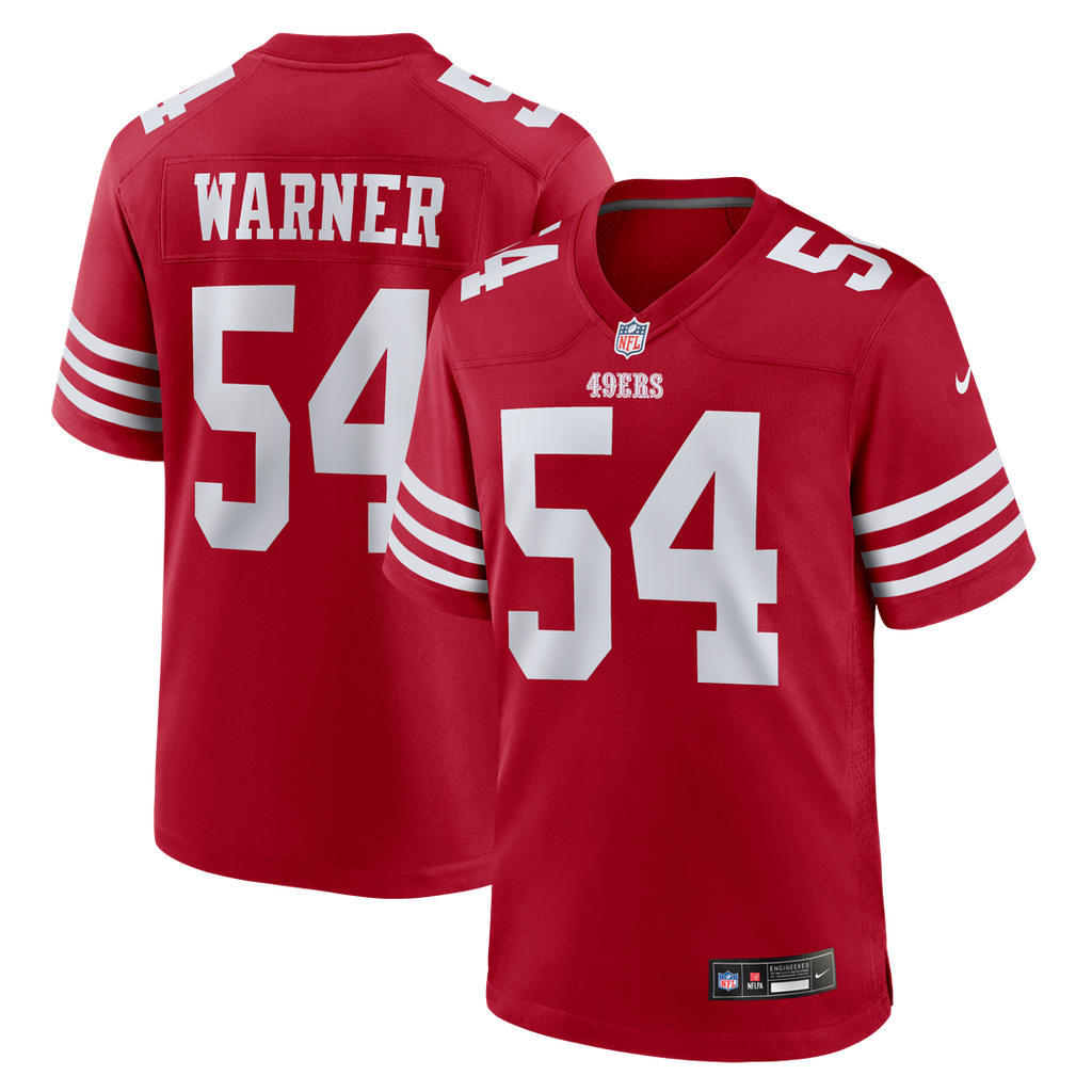 Fred Warner San Francisco 49ers Team Game Player Jersey - Scarlet