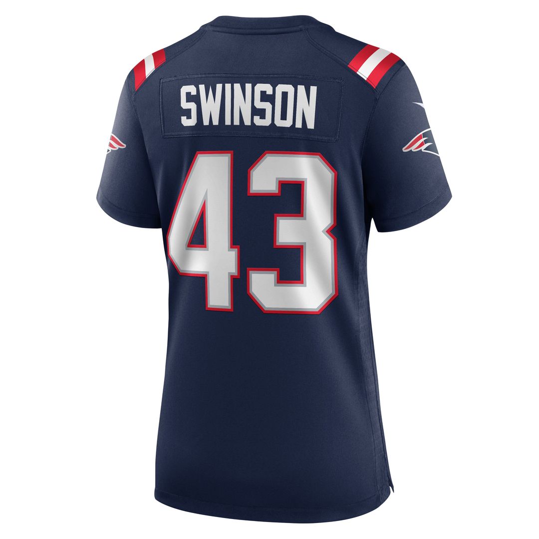 Bradyn Swinson New England Patriots Women's Team Game Jersey - Navy