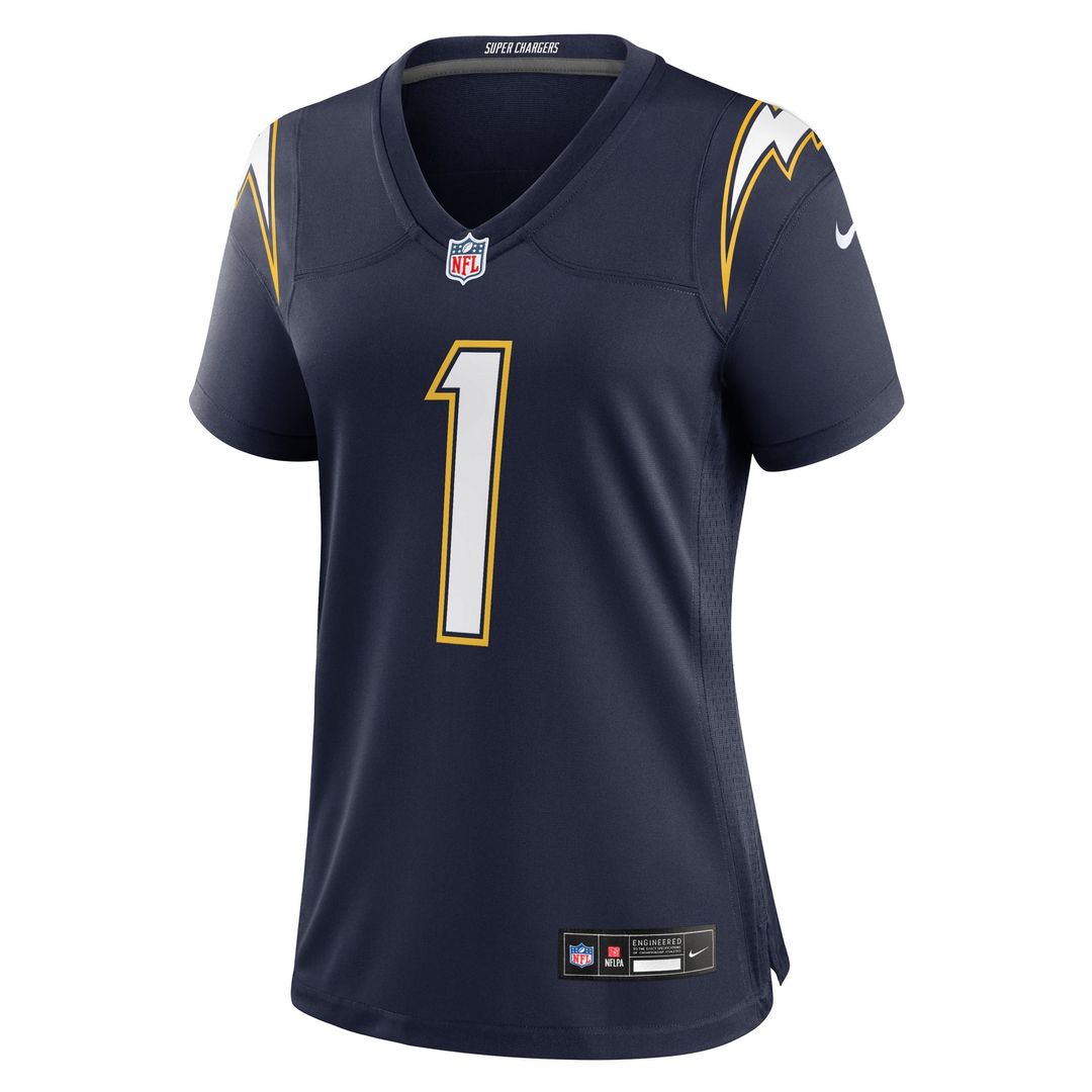 Quentin Johnston Los Angeles Chargers Women's Alternate Super Chargers Game Jersey - Navy