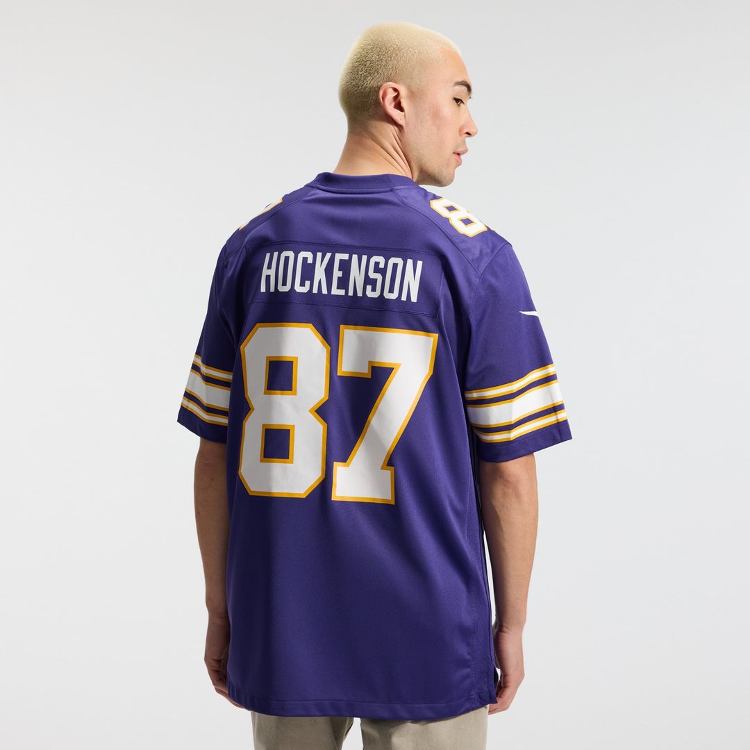 T.J. Hockenson Minnesota Vikings Classic Player Game Jersey - Purple
