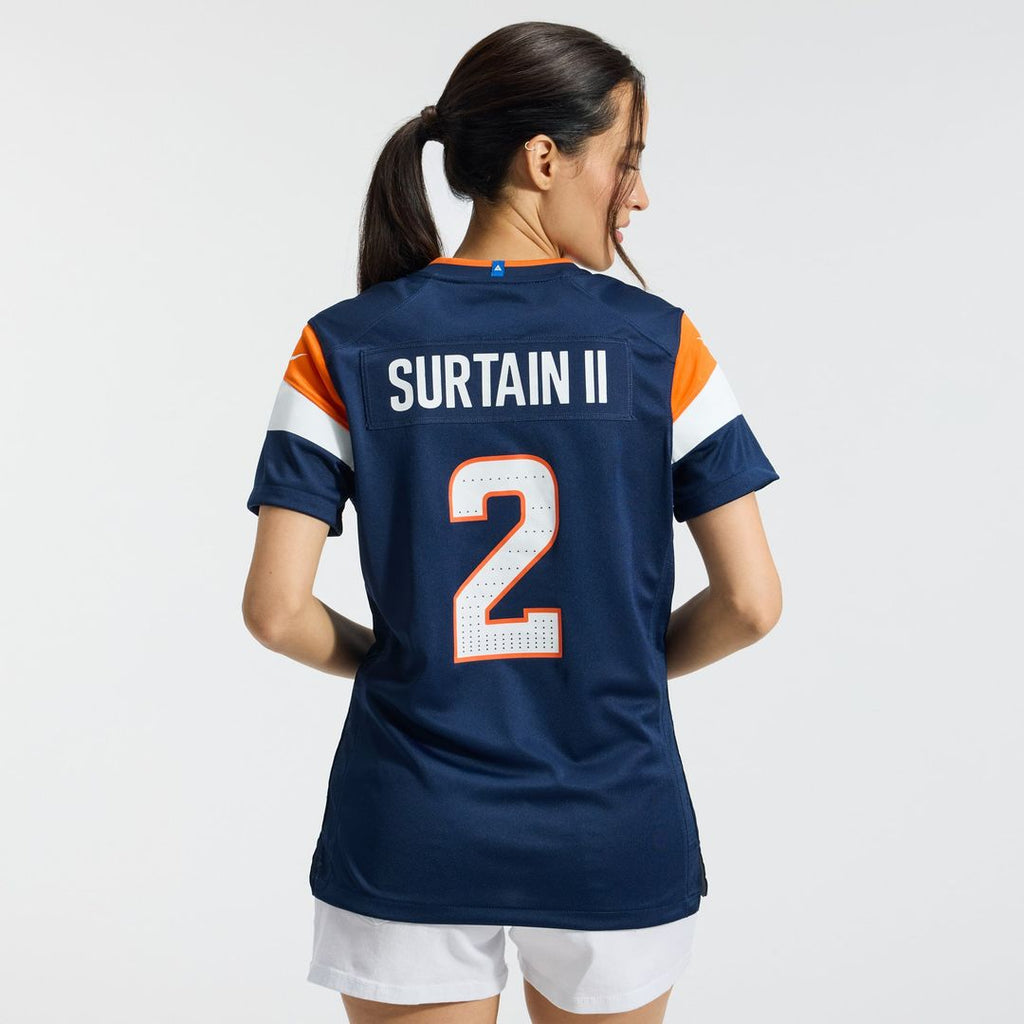 Patrick Surtain II Denver Broncos Women's Team Game Jersey - Orange