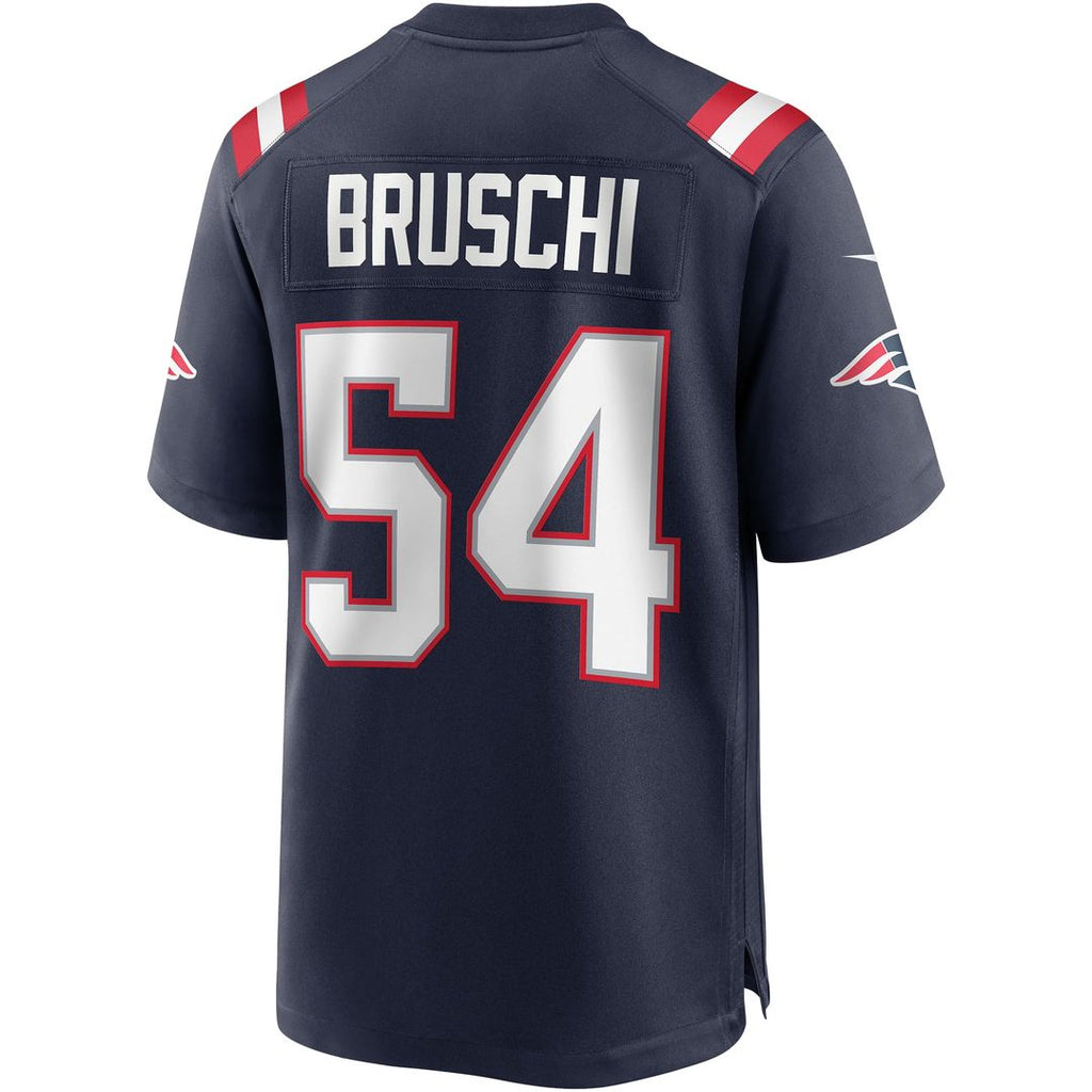 Tedy Bruschi New England Patriots Game Retired Player Jersey - Navy