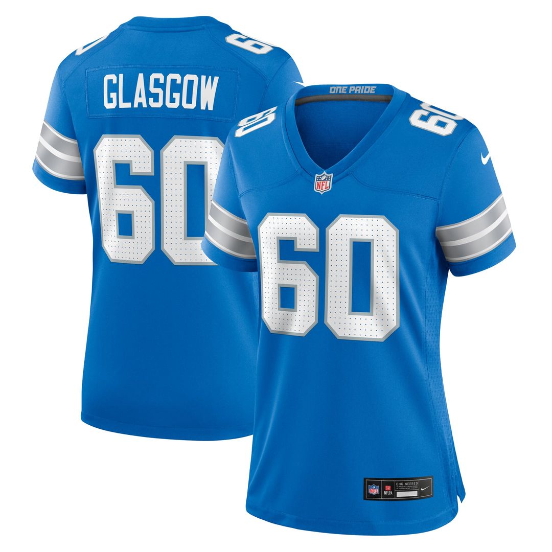 Graham Glasgow Detroit Lions Women's Team Game Jersey - Blue