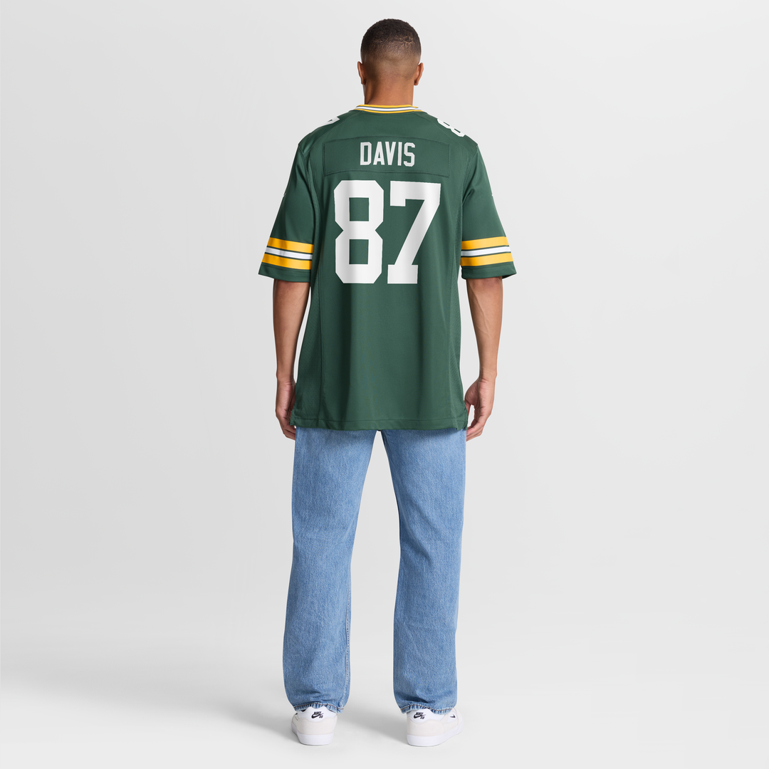 Willie Davis Green Bay Packers Game Retired Player Jersey - Green