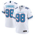 Jeffery Simmons Tennessee Titans Game Jersey - White