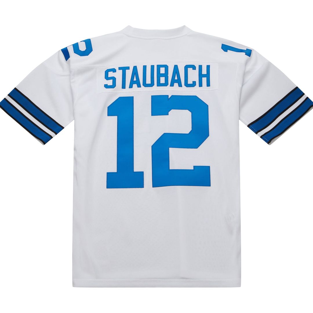 Roger Staubach Dallas Cowboys 1975 Authentic Throwback Retired Player Jersey - White