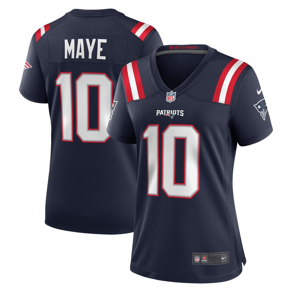 Drake Maye New England Patriots Women's Player Game Jersey - Navy