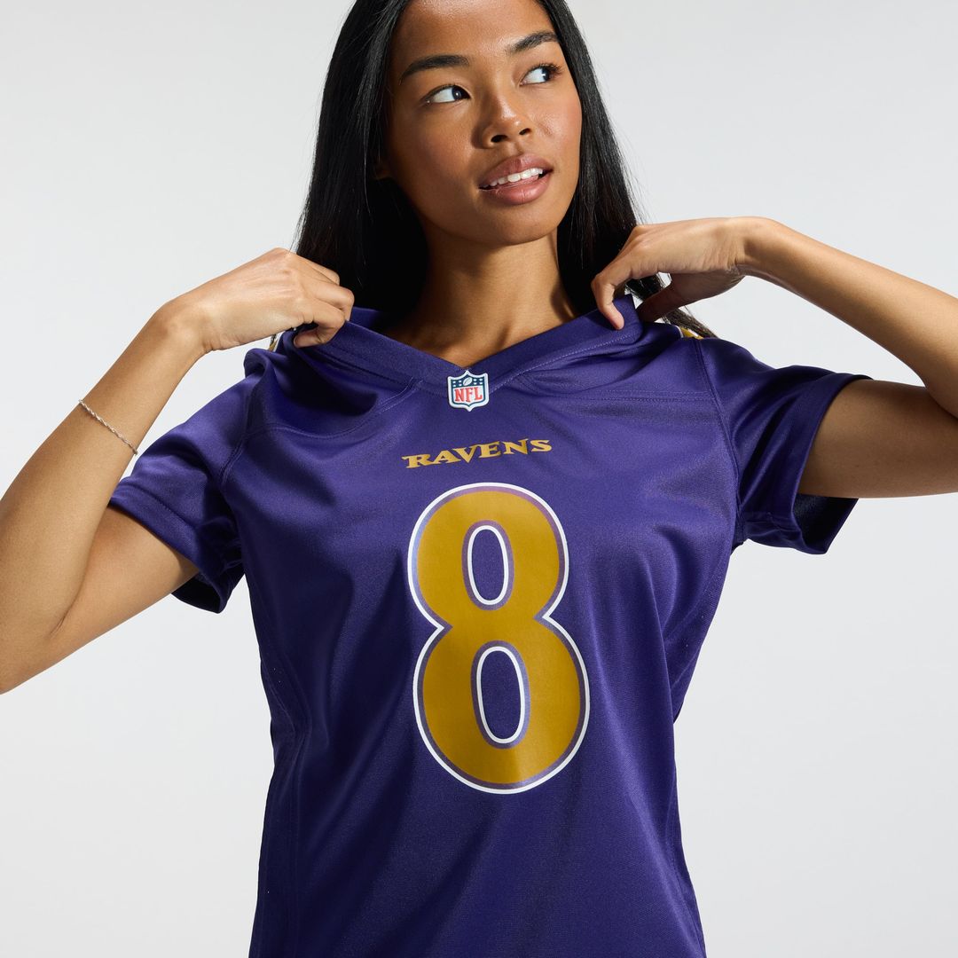 Lamar Jackson Baltimore Ravens Women's Alternate Game Jersey - Black
