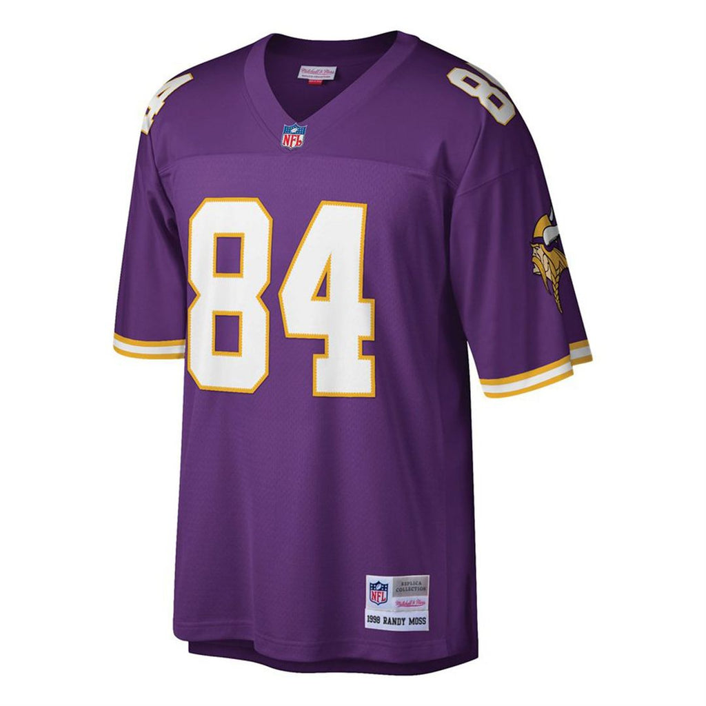 Randy Moss Minnesota Vikings Big & Tall 1998 Retired Player Replica Jersey - Purple