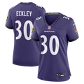 Ryan Eckley Baltimore Ravens Women's Team Game Jersey - Purple