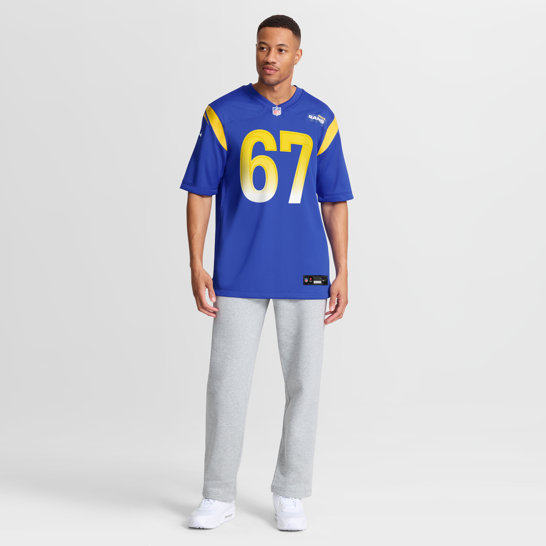 Justin Dedich Los Angeles Rams Game Jersey - Royal