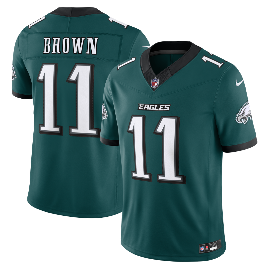A.J. Brown Philadelphia Eagles Team Vapor F.U.S.E. Stitched Limited Jersey - Midnight Green