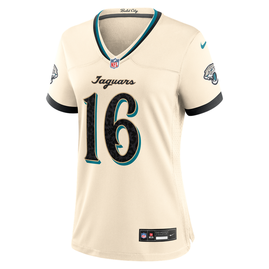 Trevor Lawrence Jacksonville Jaguars Women's 2026 Rivalries Collection Game Jersey - Natural