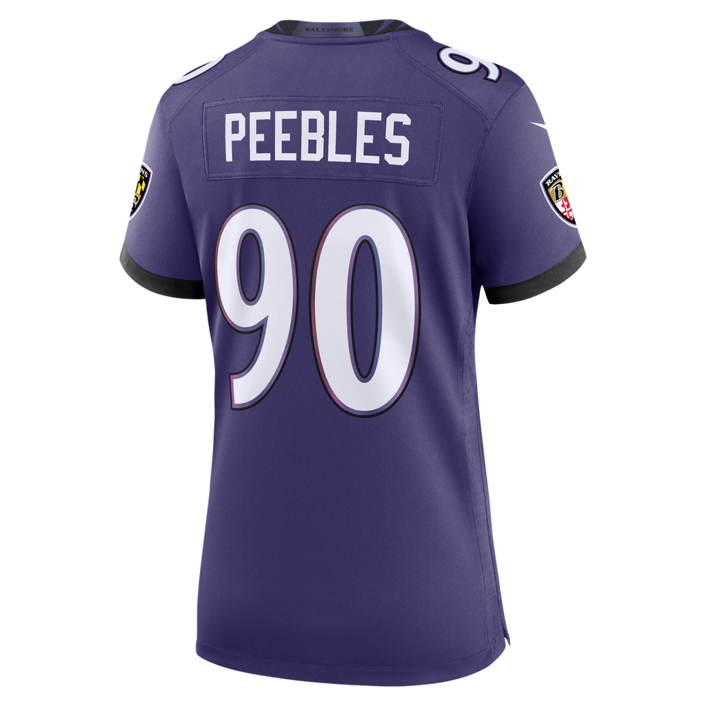 Aeneas Peebles Baltimore Ravens Women's Team Game Jersey - Purple