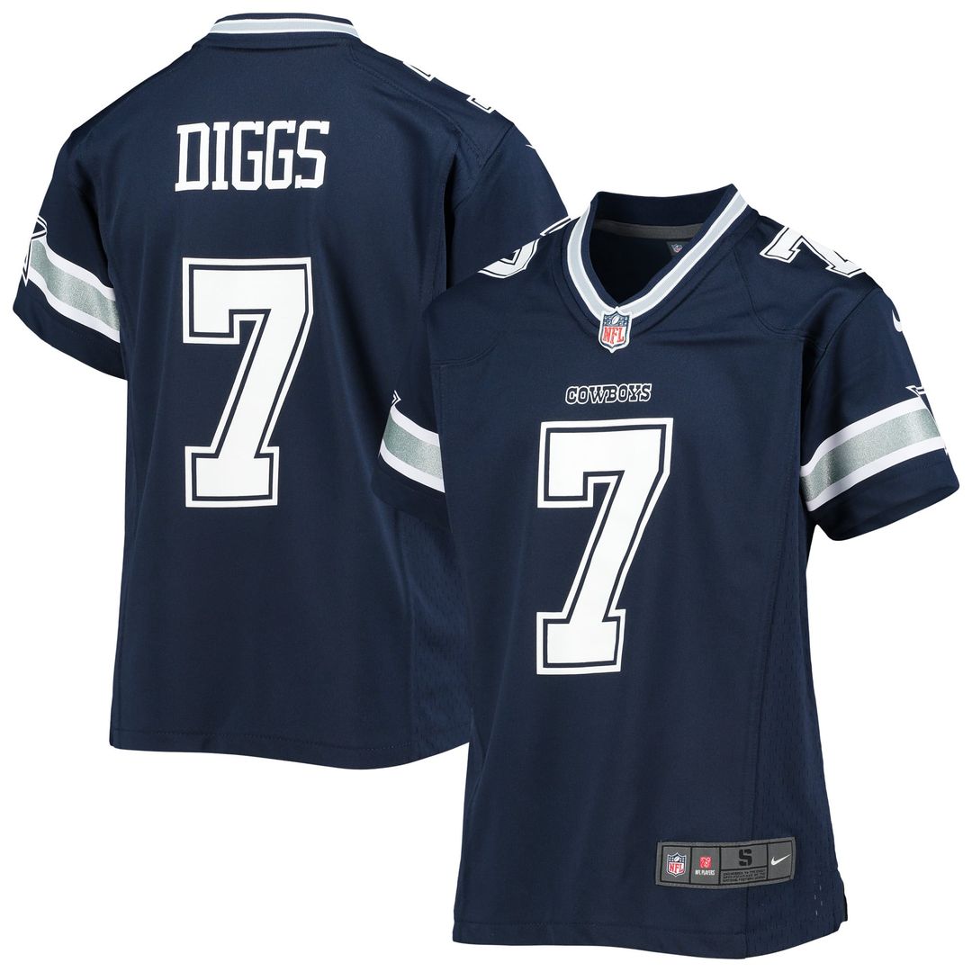 Trevon Diggs Dallas Cowboys Youth Game Jersey - White