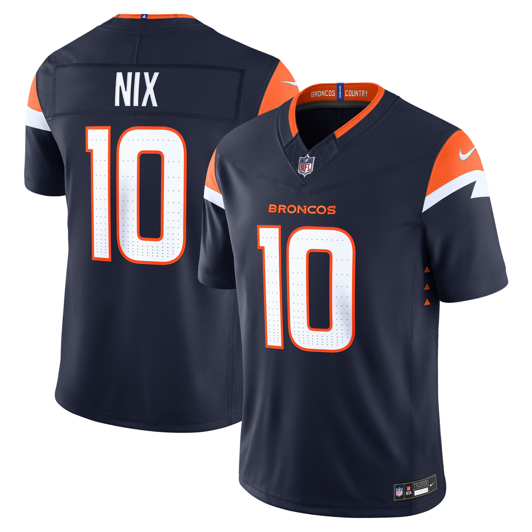 Bo Nix Denver Broncos Vapor F.U.S.E. Stitched Limited Jersey - White