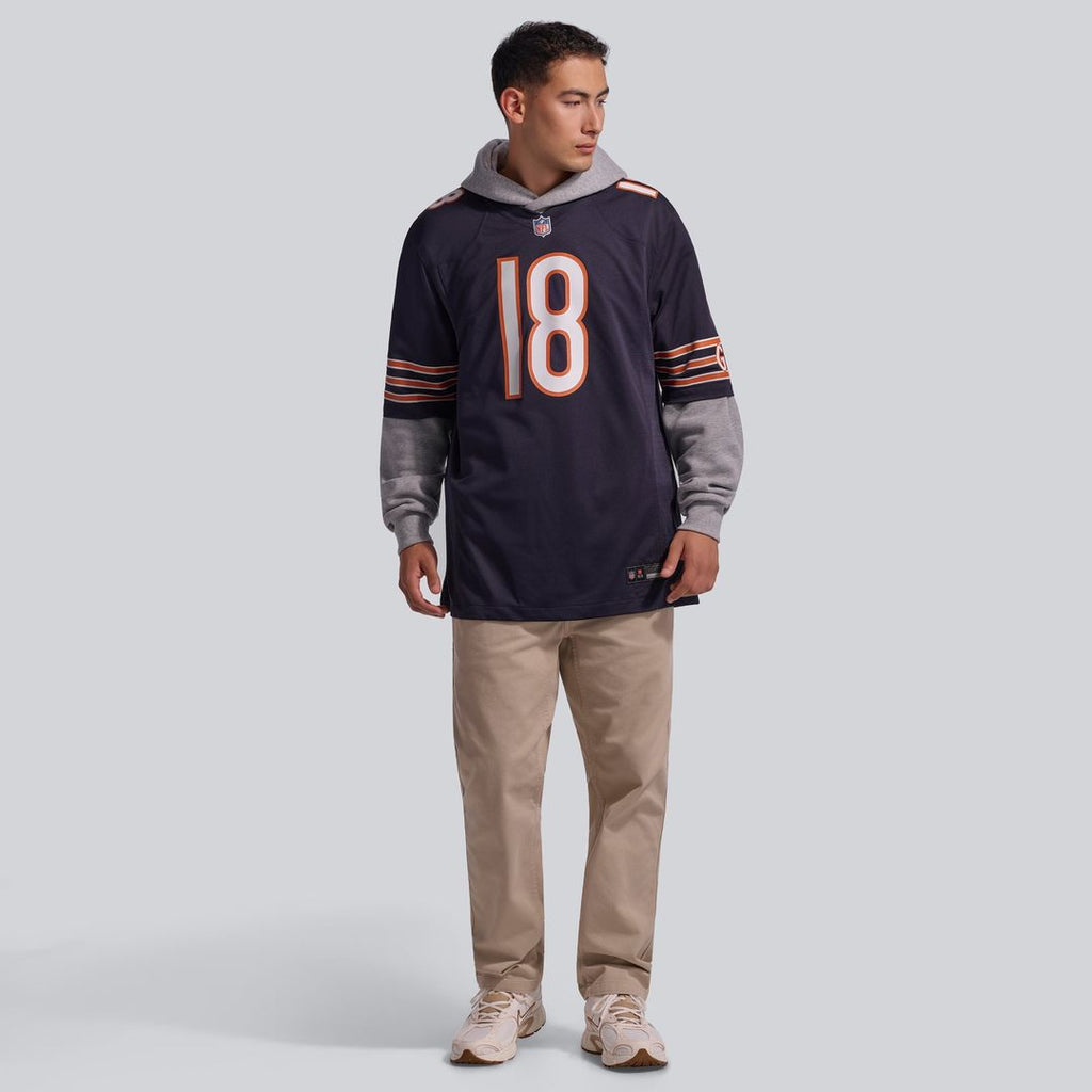 Caleb Williams Chicago Bears First Round Pick Player Game Jersey - White