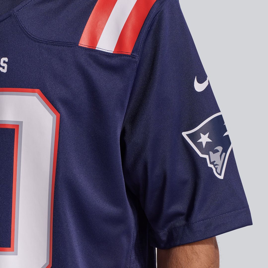 Drake Maye New England Patriots Player Game Jersey - Navy