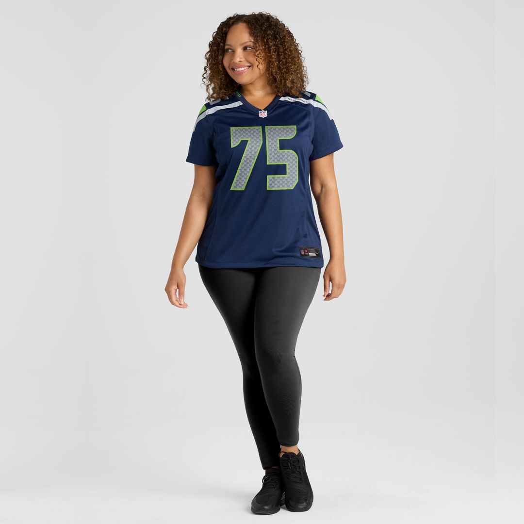 Anthony Bradford Seattle Seahawks Women's Team Game Jersey - College Navy
