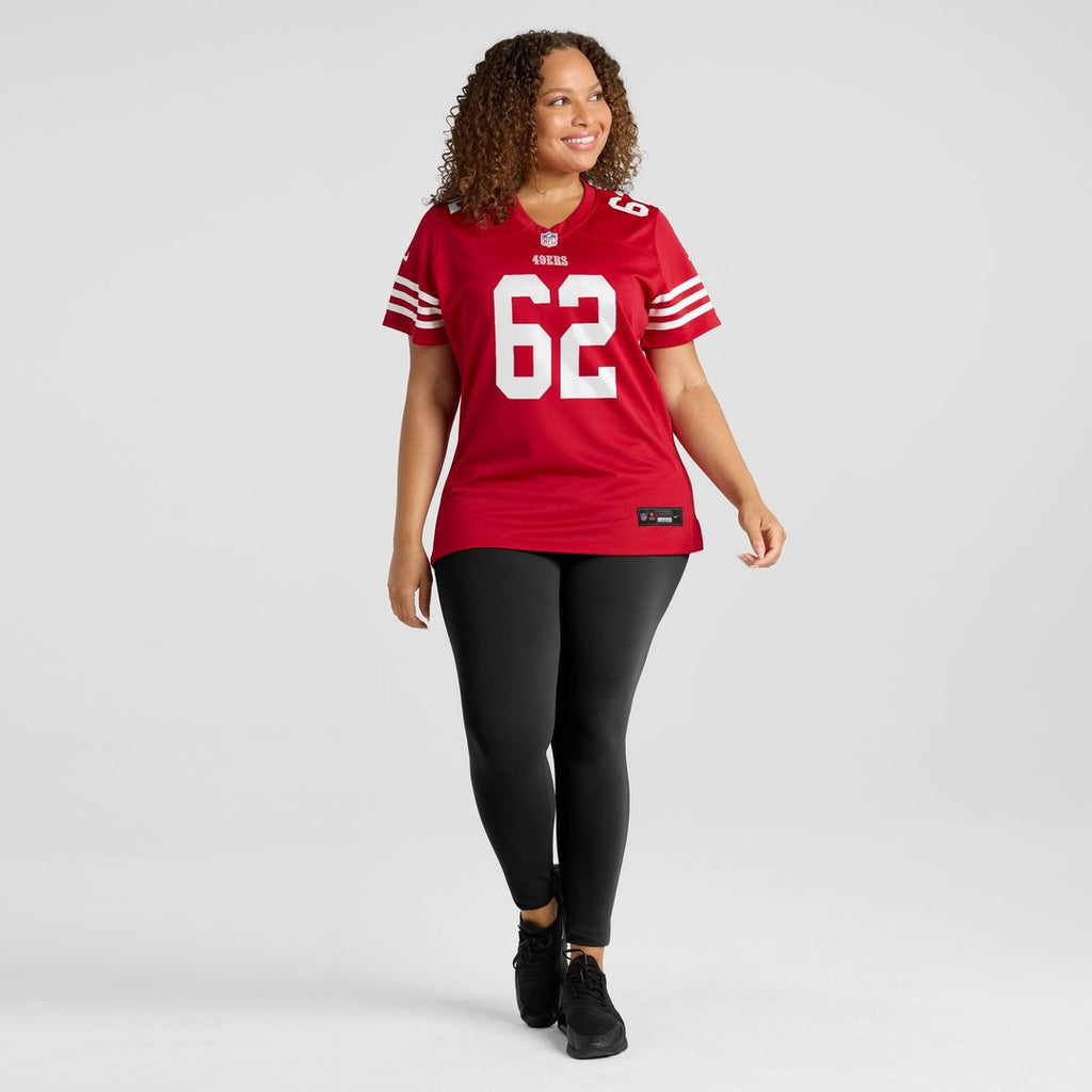 Austen Pleasants San Francisco 49ers Women's Team Game Jersey - Scarlet