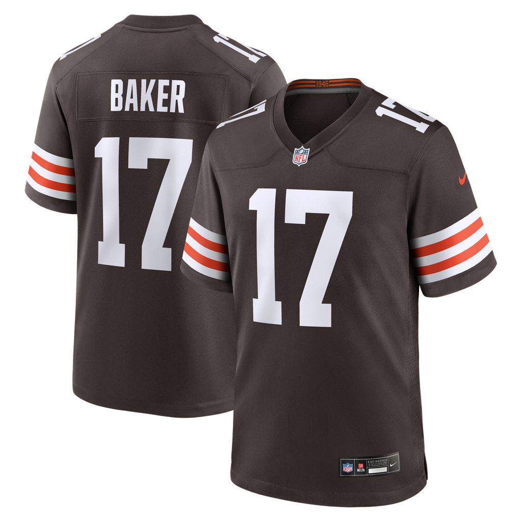 Jerome Baker Cleveland Browns Team Game Jersey - Brown
