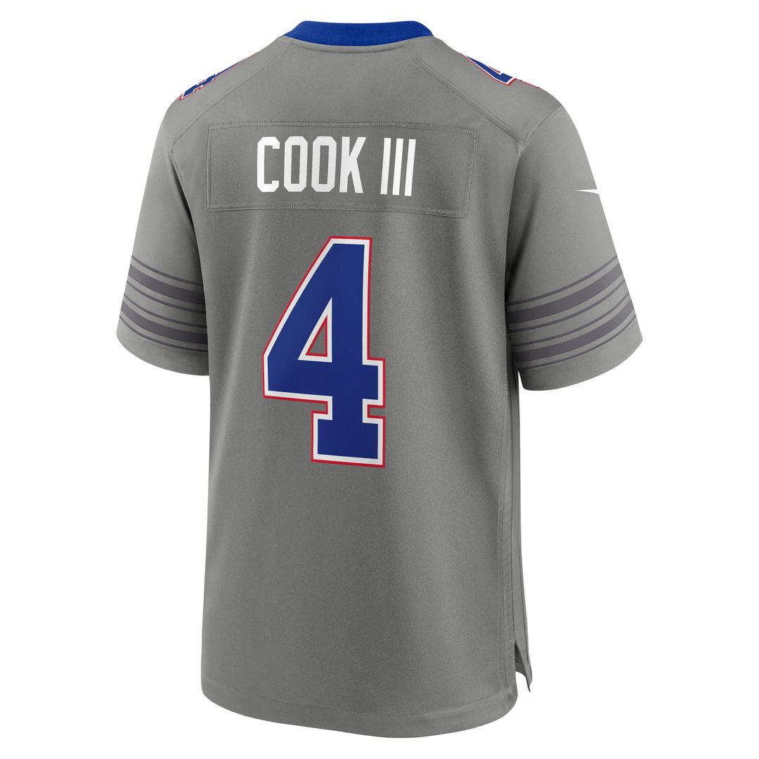 James Cook III Buffalo Bills Nickel City Game Jersey - Gray
