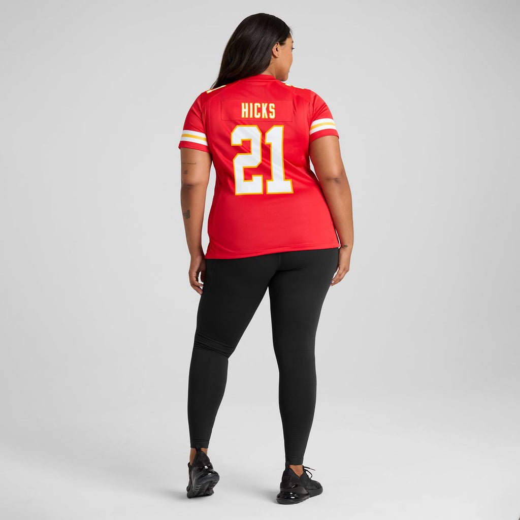 Jaden Hicks Kansas City Chiefs Women's Game Jersey - Red