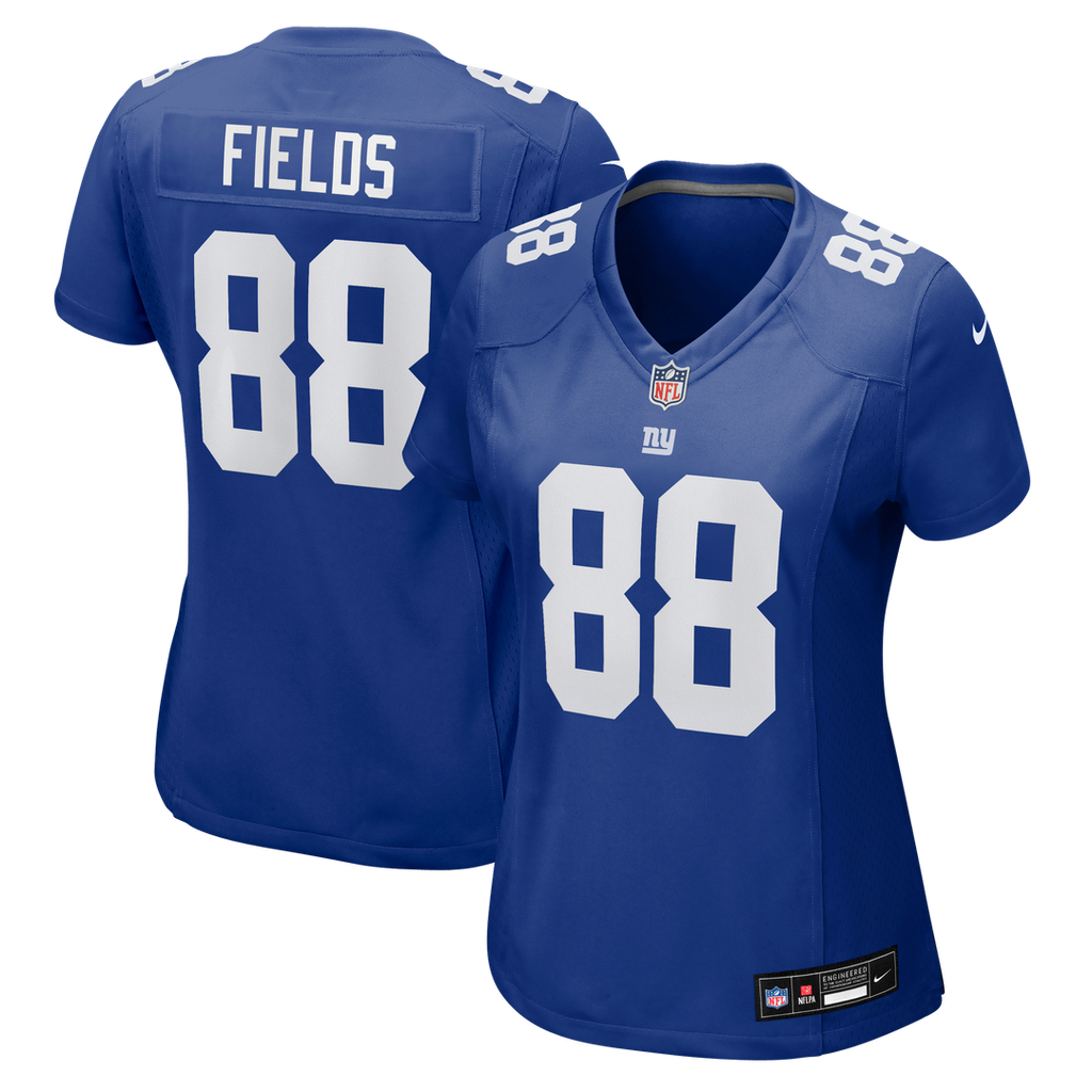 Malachi Fields New York Giants Women's Team Game Jersey - Royal