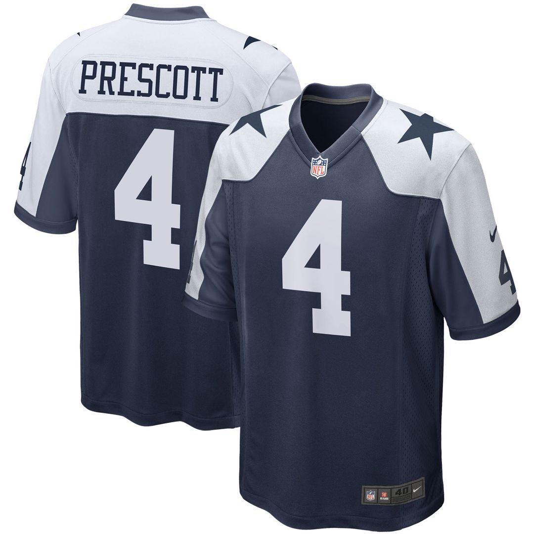 Dak Prescott Dallas Cowboys Alternate Game Team Jersey - Navy
