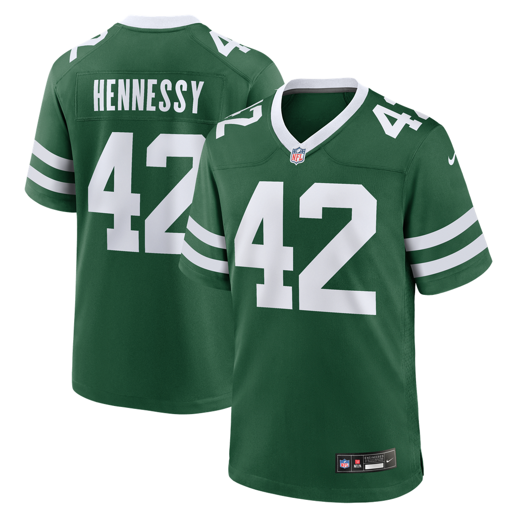 Thomas Hennessy New York Jets Team Game Jersey - Legacy Green