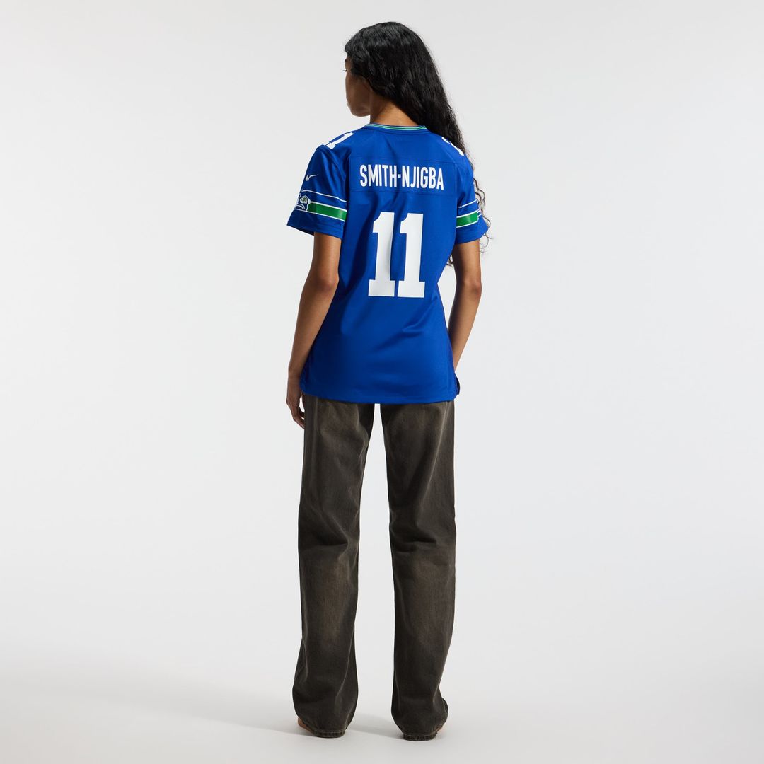 Jaxon Smith - Njigba Seattle Seahawks Women's Game Jersey - College Navy