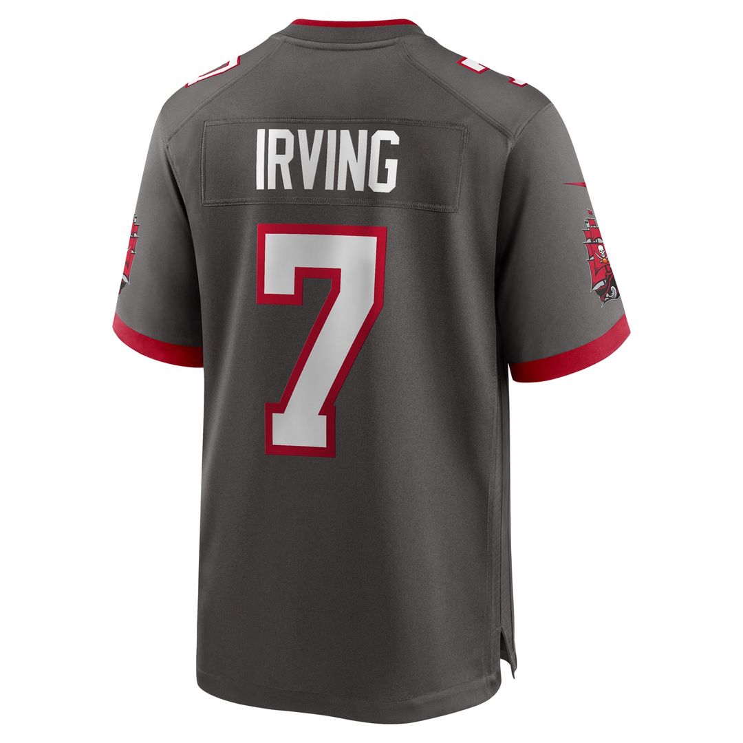 Bucky Irving Tampa Bay Buccaneers Alternate Game Jersey - Pewter