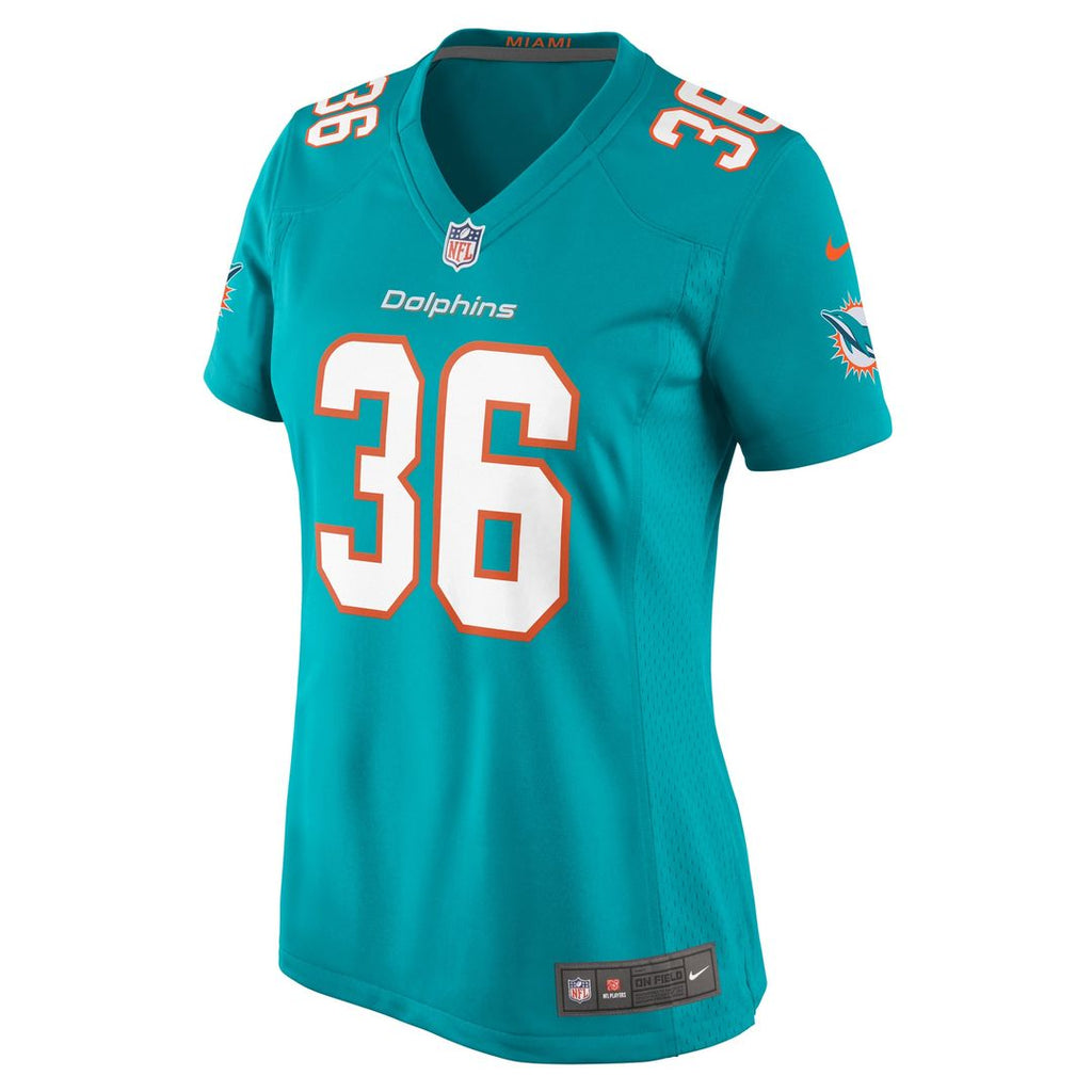 Storm Duck Miami Dolphins Women's Game Jersey - Aqua