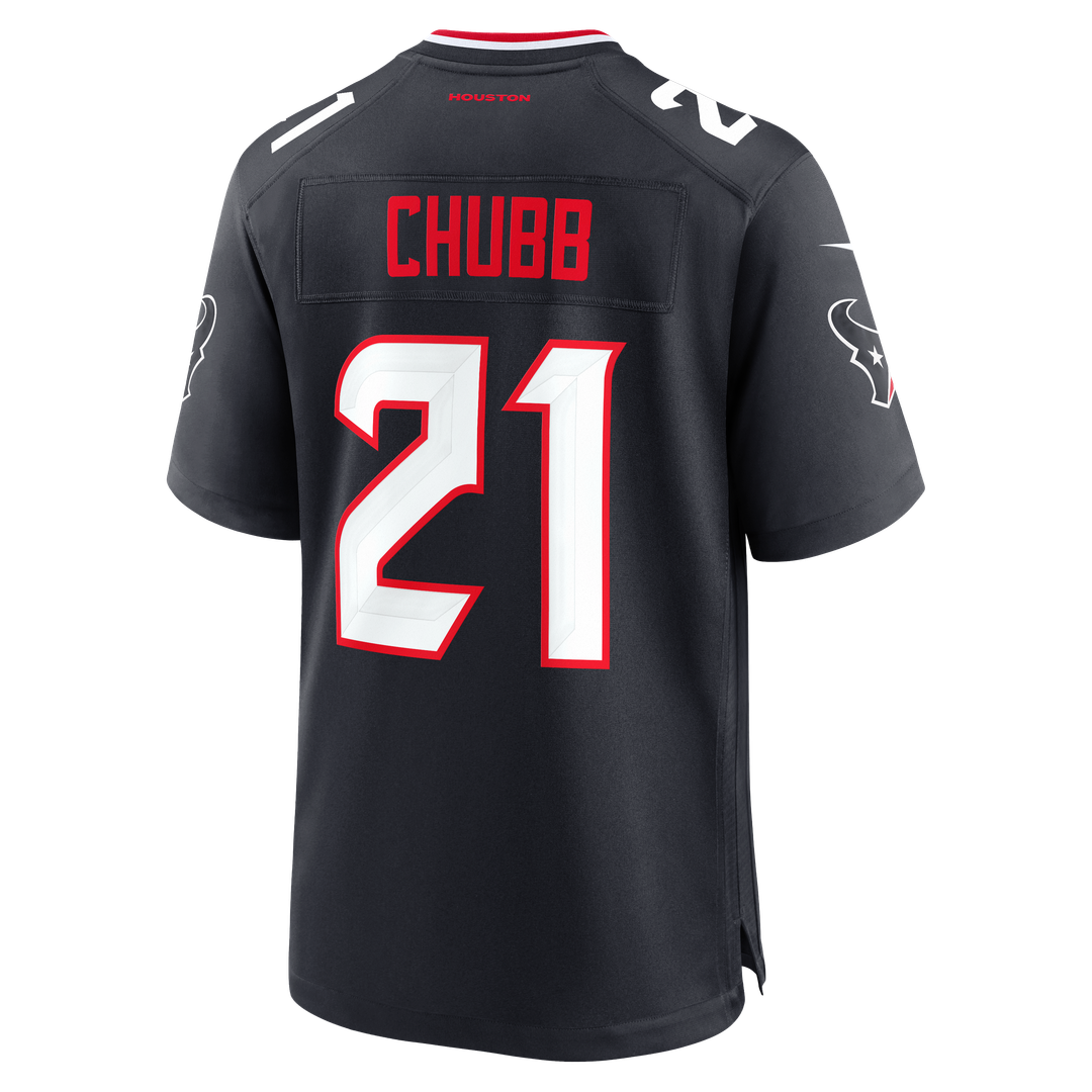 Nick Chubb Houston Texans Team Game Jersey - Navy