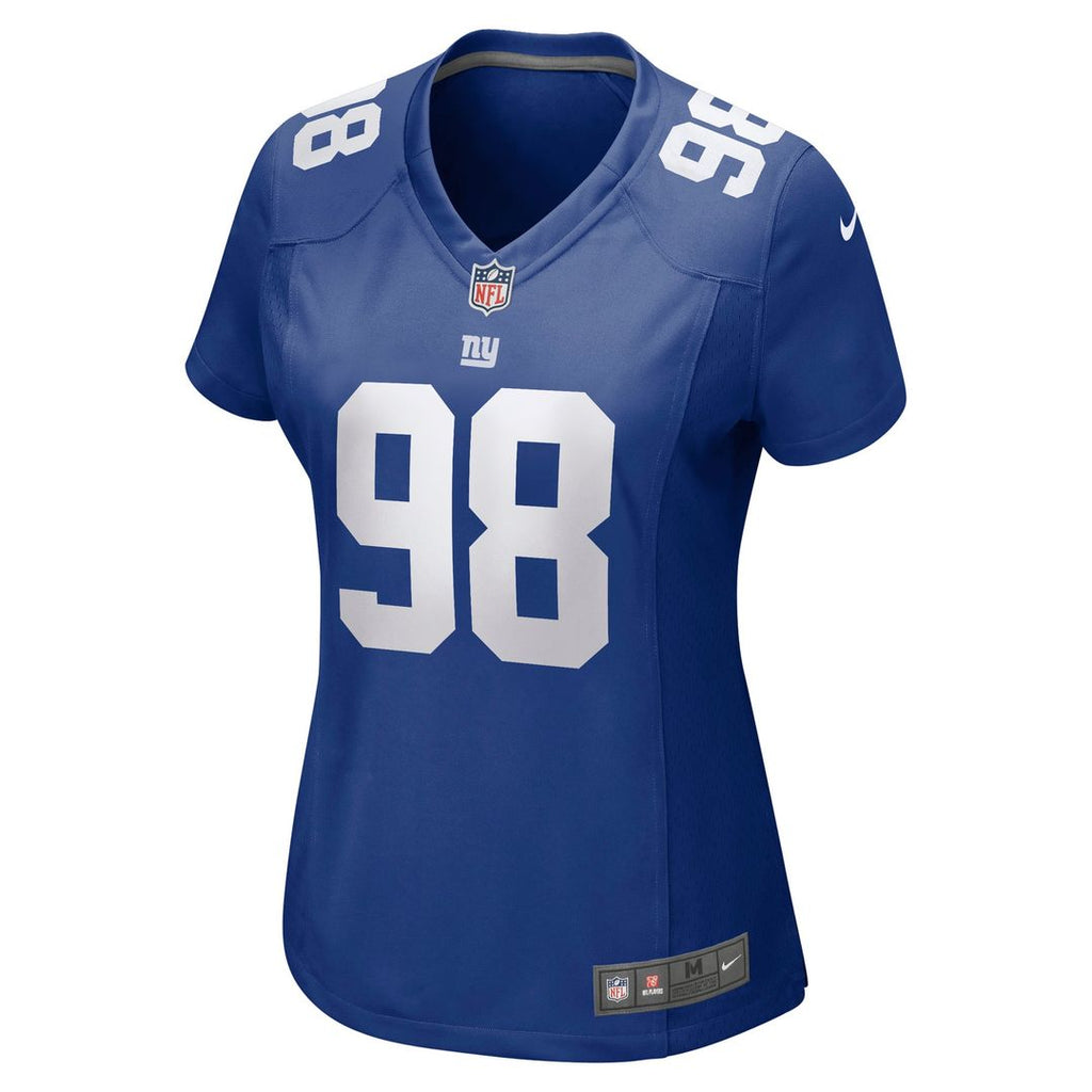 D.J. Reader New York Giants Women's Team Game Jersey - Royal