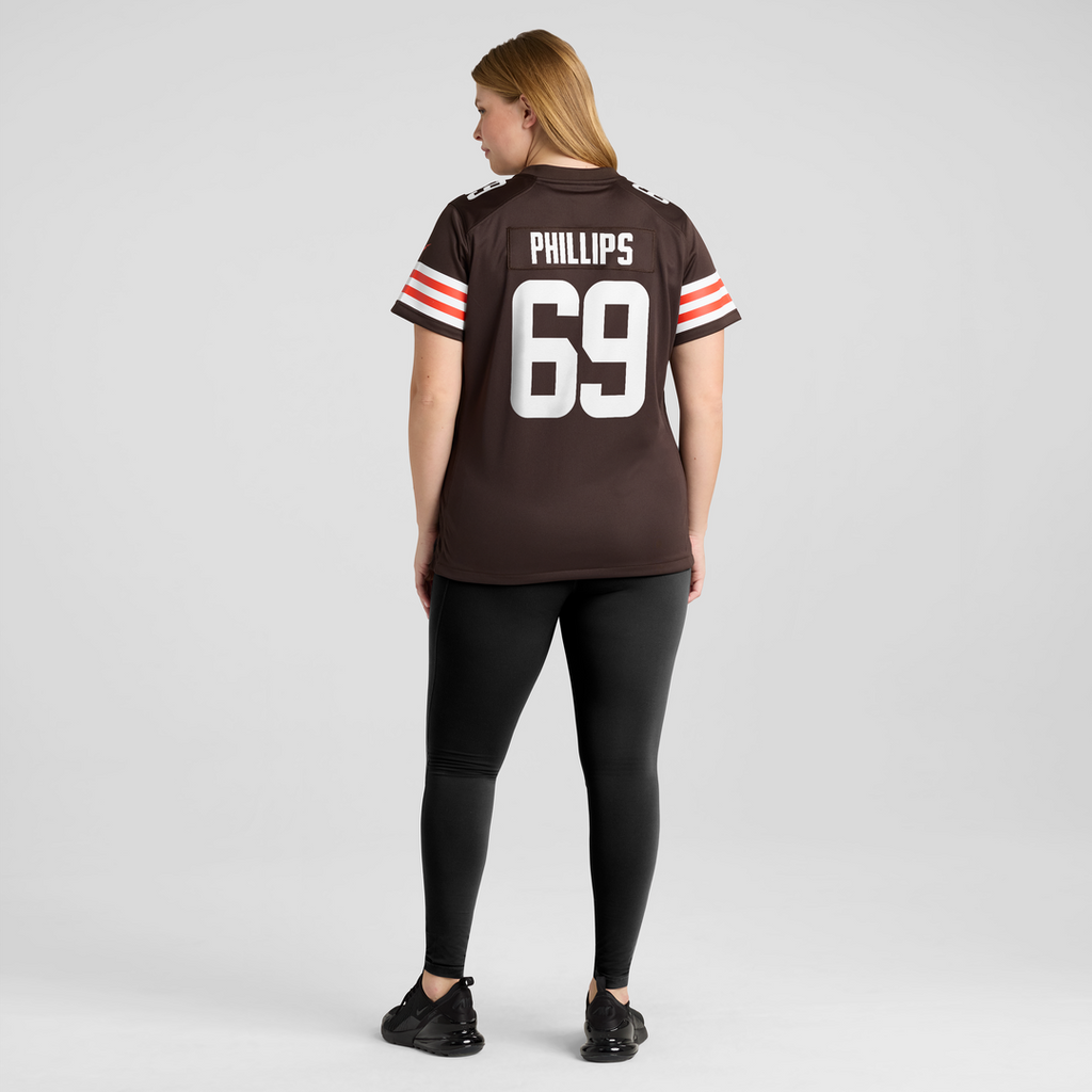 Tyre Phillips Cleveland Browns Women's Team Game Jersey - Brown