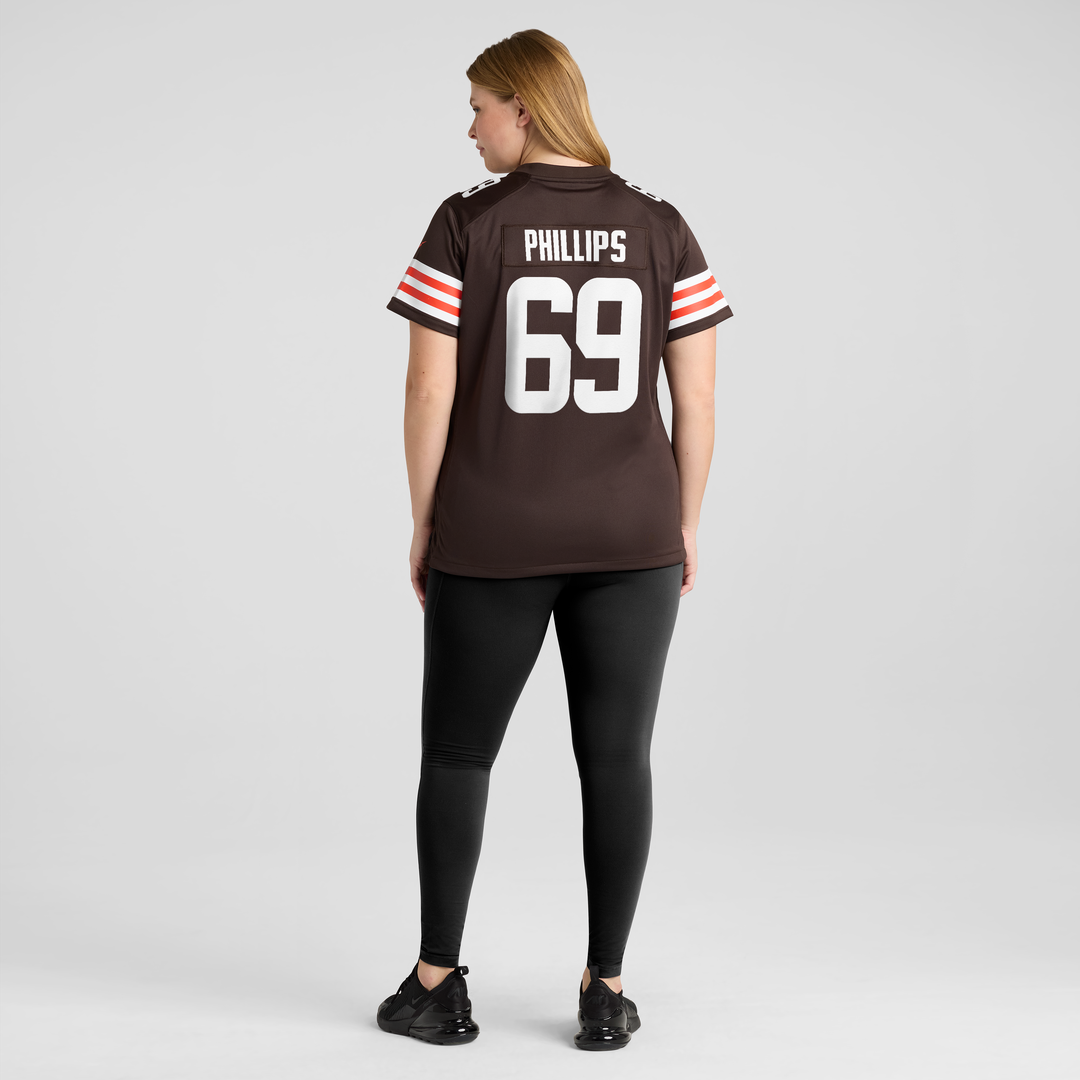 Tyre Phillips Cleveland Browns Women's Team Game Jersey - Brown