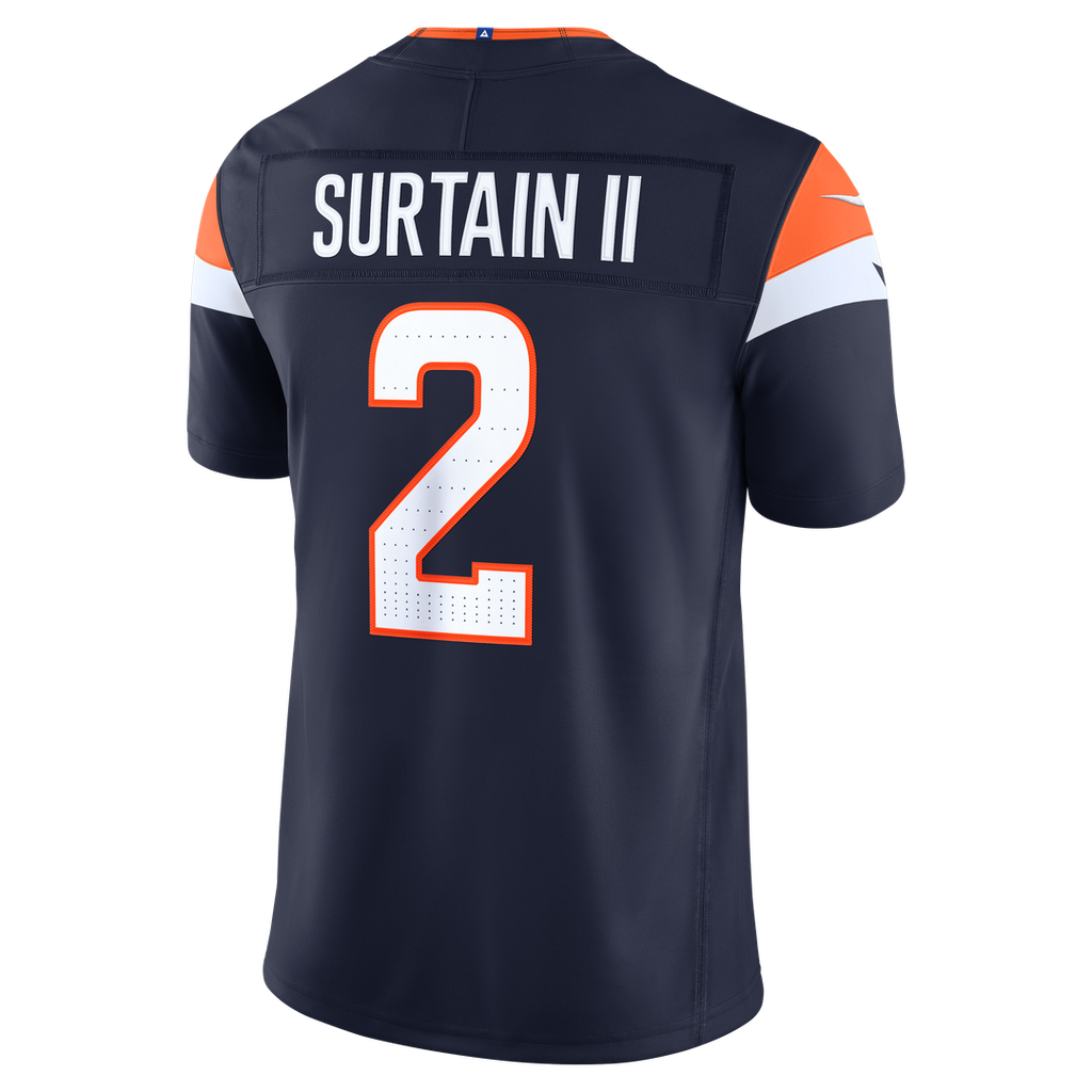 Patrick Surtain II Denver Broncos Alternate Vapor F.U.S.E. Stitched Limited Jersey - Navy