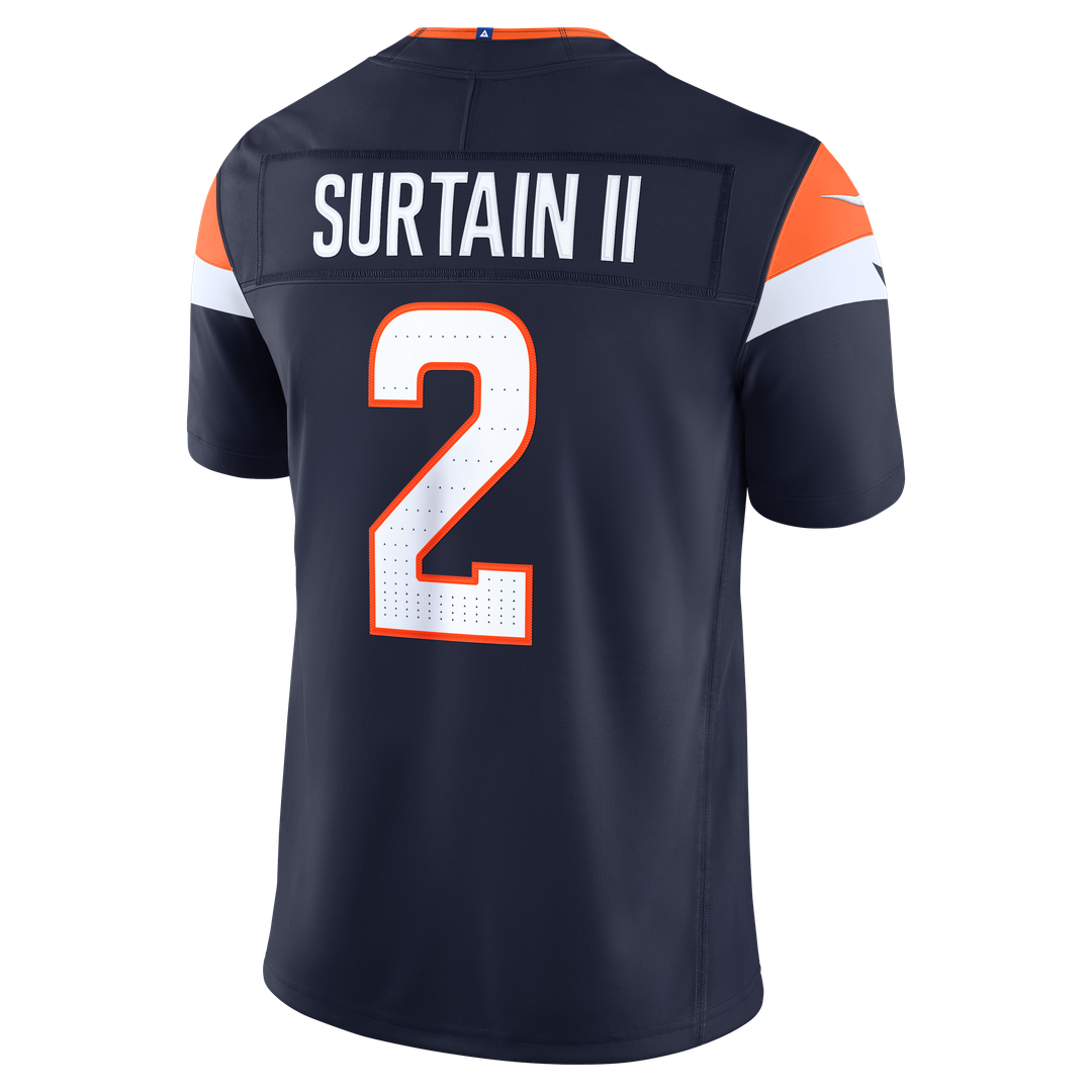 Patrick Surtain II Denver Broncos Alternate Vapor F.U.S.E. Stitched Limited Jersey - Navy
