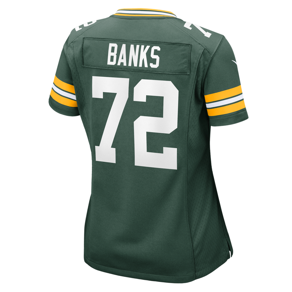 Brant Banks Green Bay Packers Women's Team Game Jersey - Green
