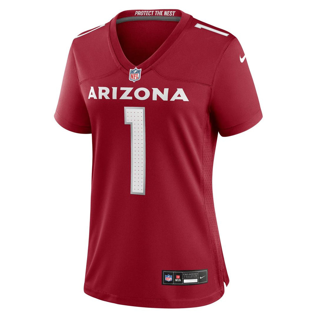 Number 1 Bride Arizona Cardinals Women's Game Jersey - Cardinal
