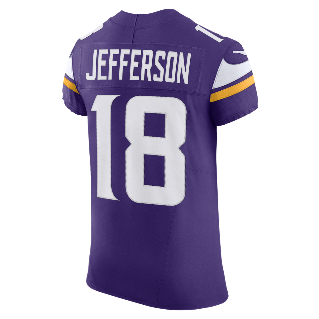 Justin Jefferson Minnesota Vikings Team Vapor F.U.S.E. Elite Jersey - Purple