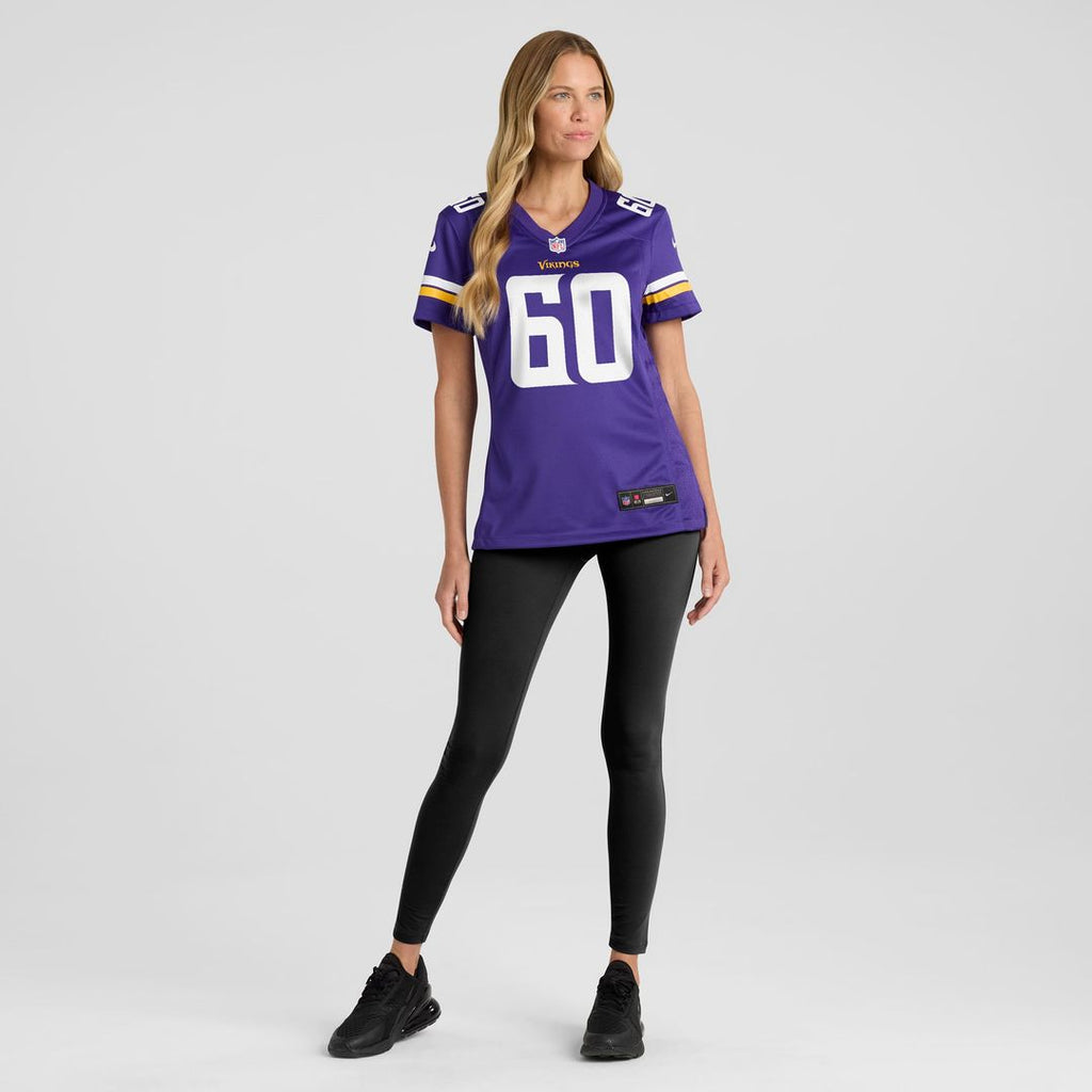 Joe Huber Minnesota Vikings Women's Team Game Jersey - Purple